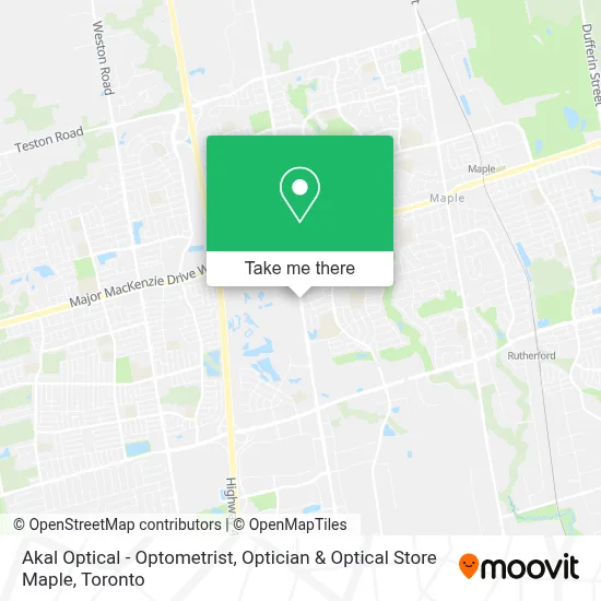 Akal Optical - Optometrist, Optician & Optical Store Maple map