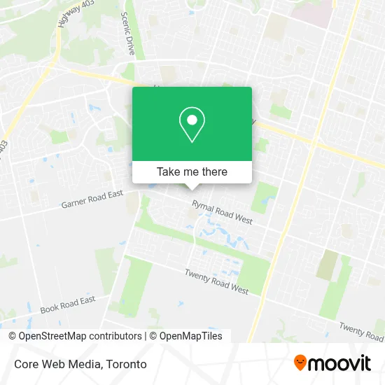 Core Web Media map