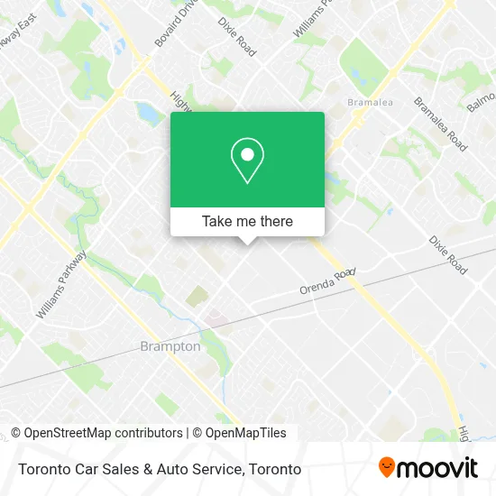 Toronto Car Sales & Auto Service map
