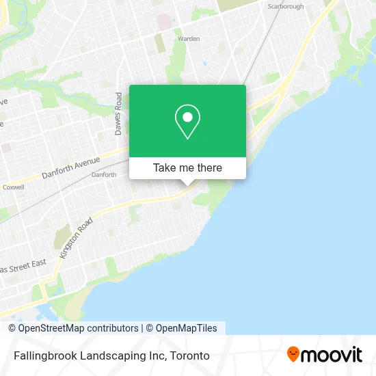 Fallingbrook Landscaping Inc map