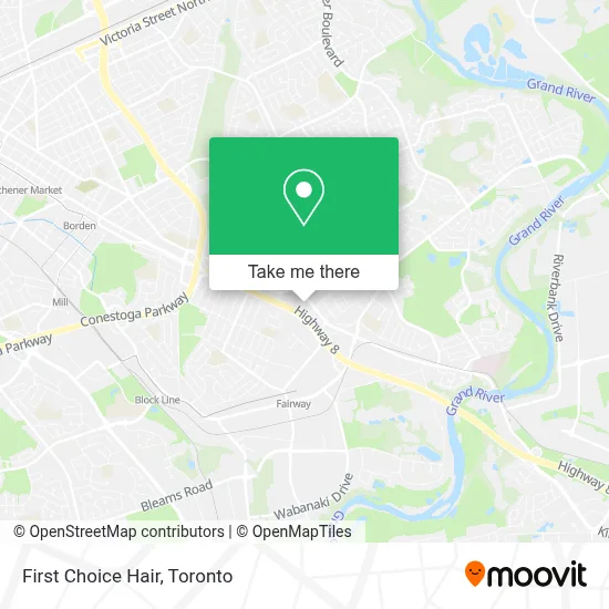 First Choice Hair map