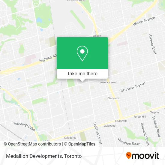 Medallion Developments map