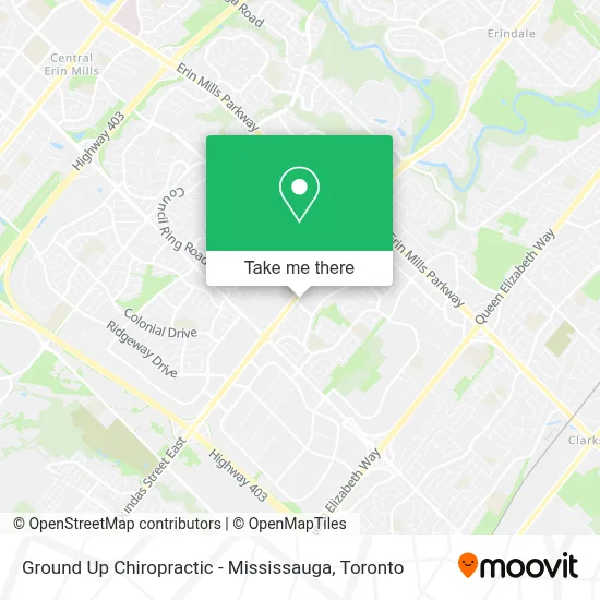 Ground Up Chiropractic - Mississauga map