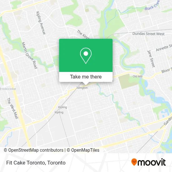 Fit Cake Toronto map