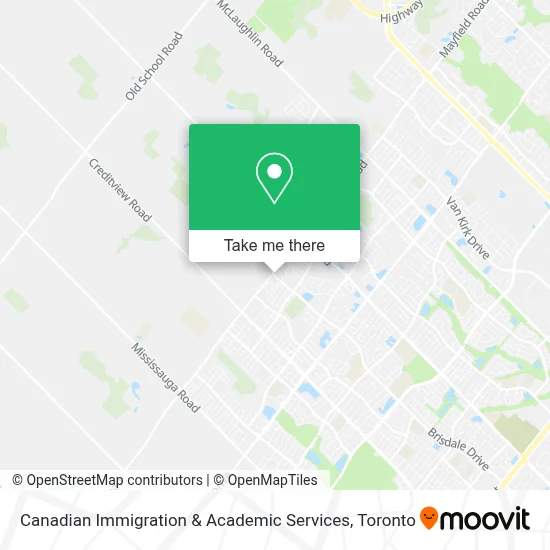 Canadian Immigration & Academic Services map