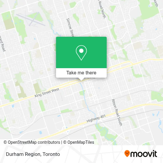 Durham Region map