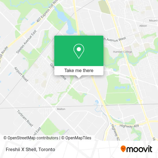 Freshii X Shell map