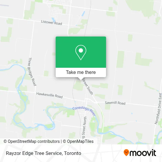 Rayzor Edge Tree Service map