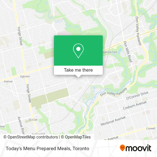 Today's Menu Prepared Meals map
