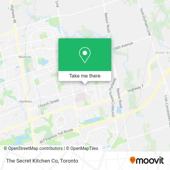 The Secret Kitchen Co map