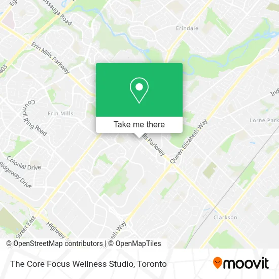 The Core Focus Wellness Studio map