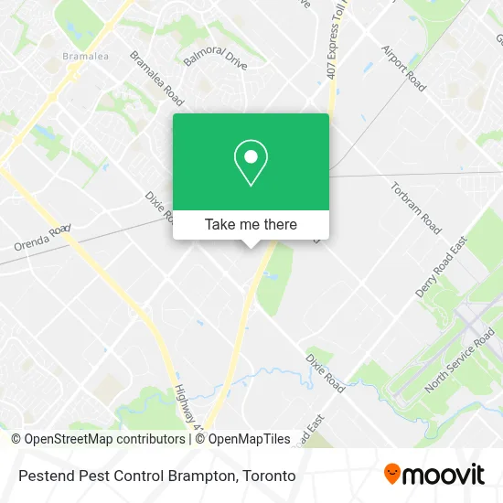 Pestend Pest Control Brampton map