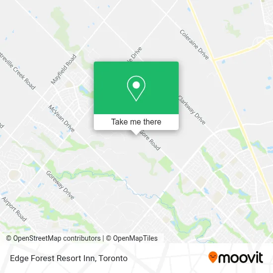 Edge Forest Resort Inn map