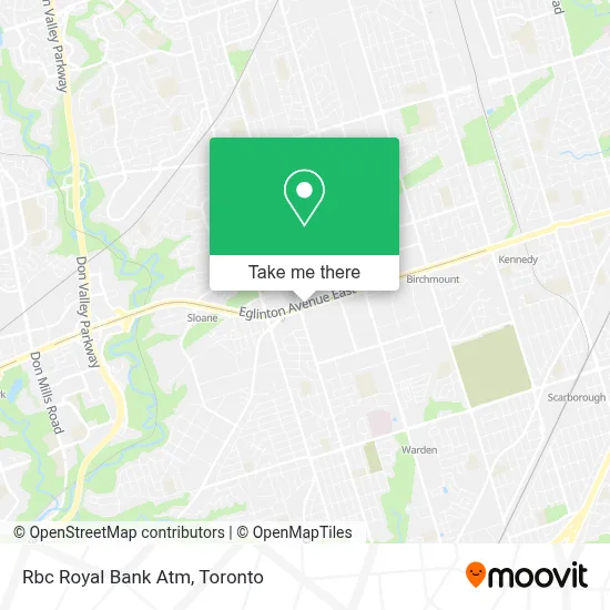 Rbc Royal Bank Atm map