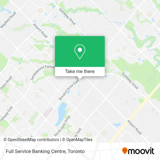 Full Service Banking Centre map