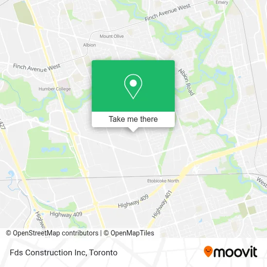 Fds Construction Inc map