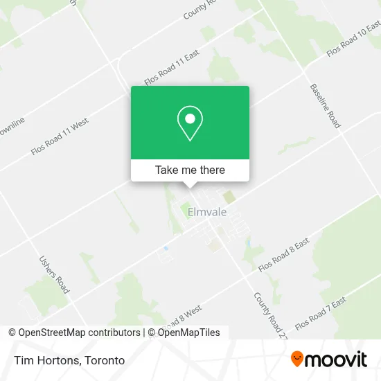 Tim Hortons map