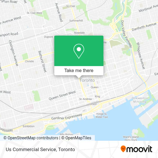 Us Commercial Service map