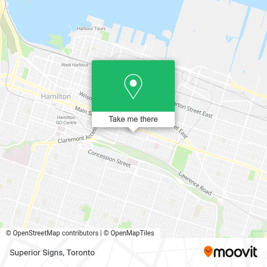Superior Signs map
