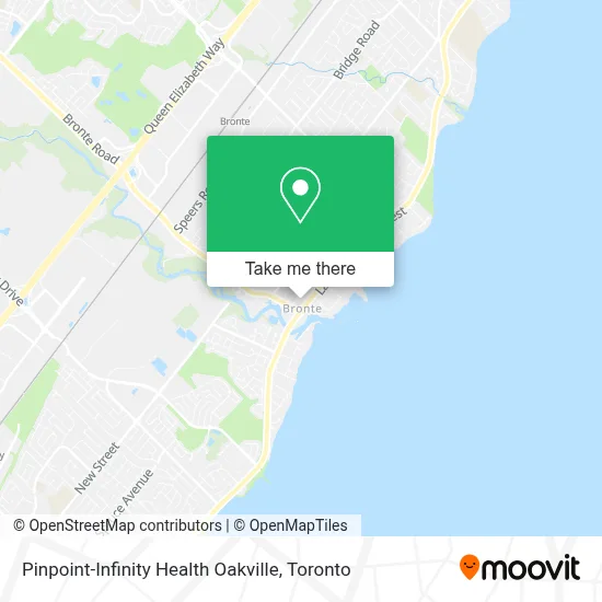 Pinpoint-Infinity Health Oakville map