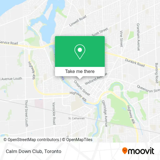 Calm Down Club map
