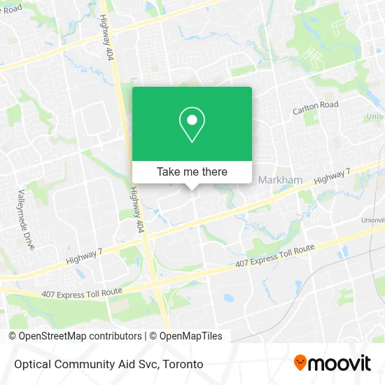 Optical Community Aid Svc map