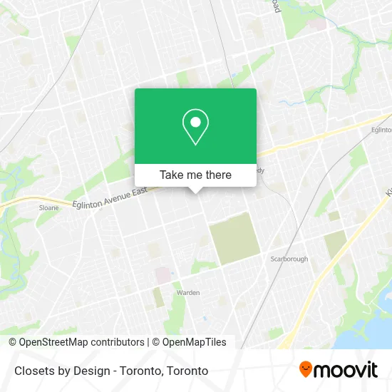 Closets by Design - Toronto map