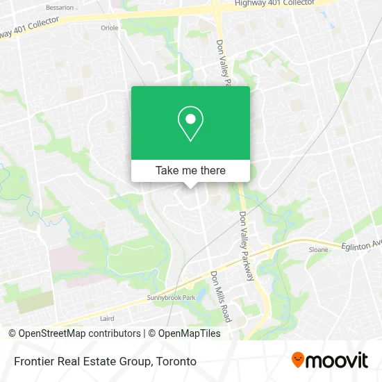 Frontier Real Estate Group map