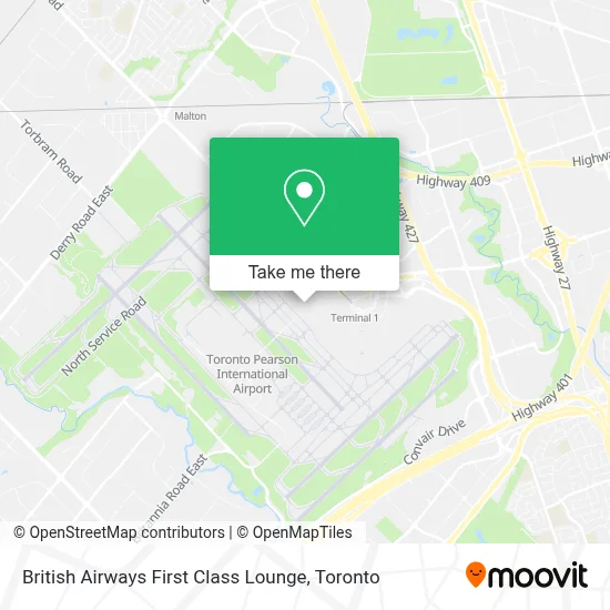 British Airways First Class Lounge map