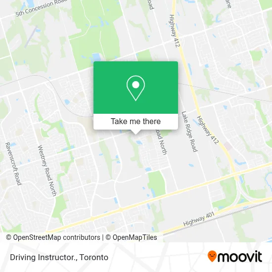 Driving Instructor. map