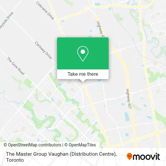 The Master Group Vaughan (Distribution Centre) map