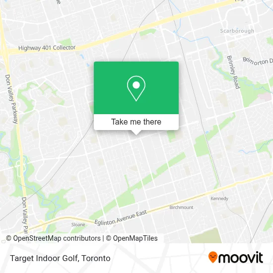 Target Indoor Golf map
