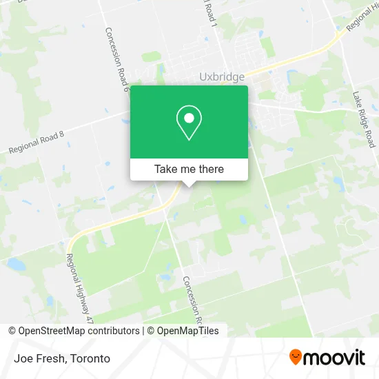 Joe Fresh map