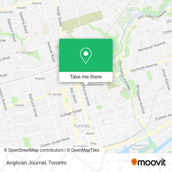 Anglican Journal map