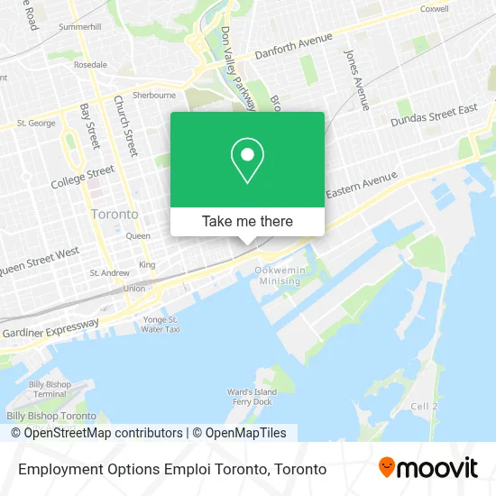 Employment Options Emploi Toronto map