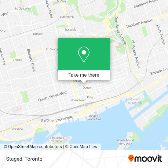 Staged map
