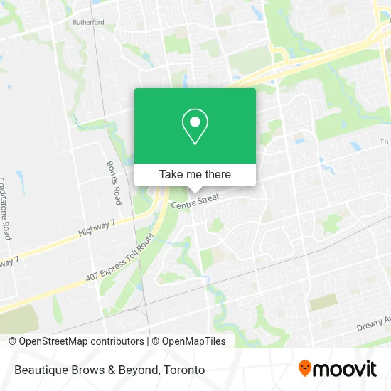 Beautique Brows & Beyond map