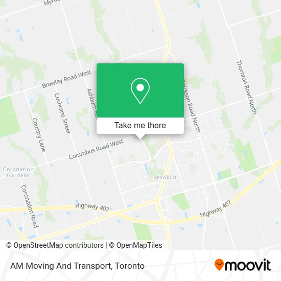 AM Moving And Transport map