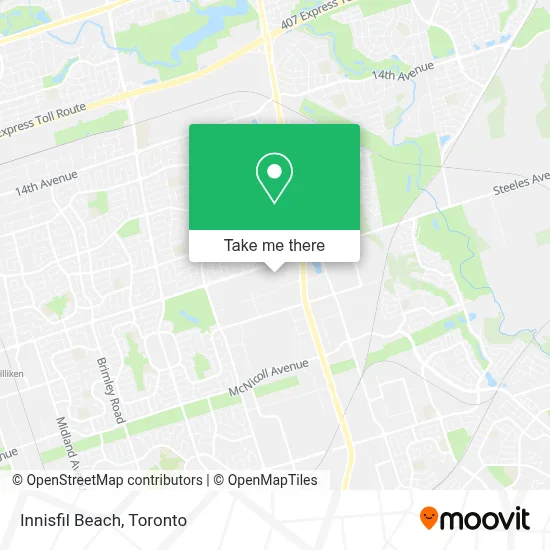 Innisfil Beach map