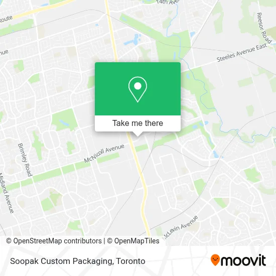 Soopak Custom Packaging map