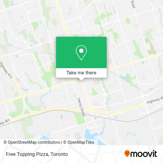 Free Topping Pizza map