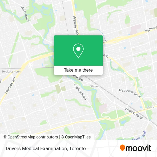 Drivers Medical Examination map