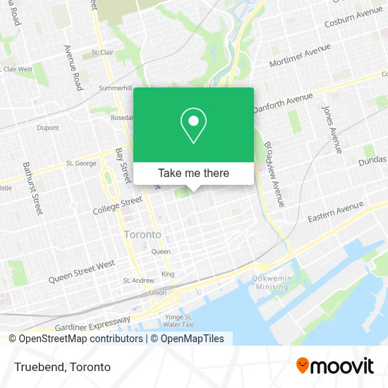 Truebend map