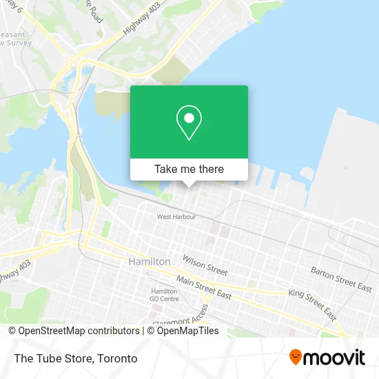 The Tube Store map