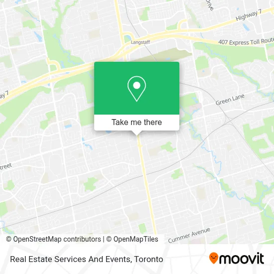 Real Estate Services And Events map