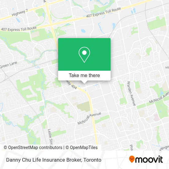 Danny Chu Life Insurance Broker map