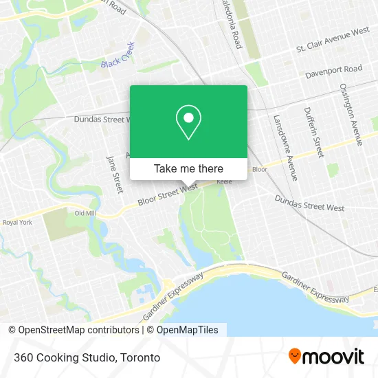 360 Cooking Studio map