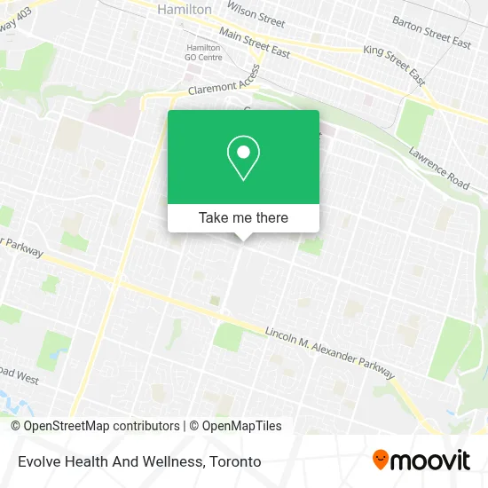 Evolve Health And Wellness map