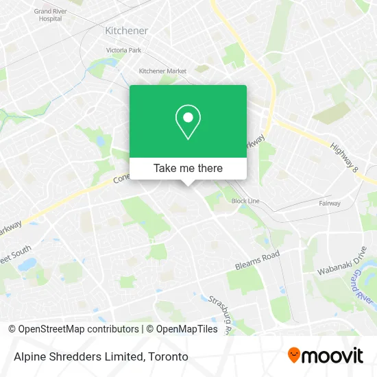 Alpine Shredders Limited map