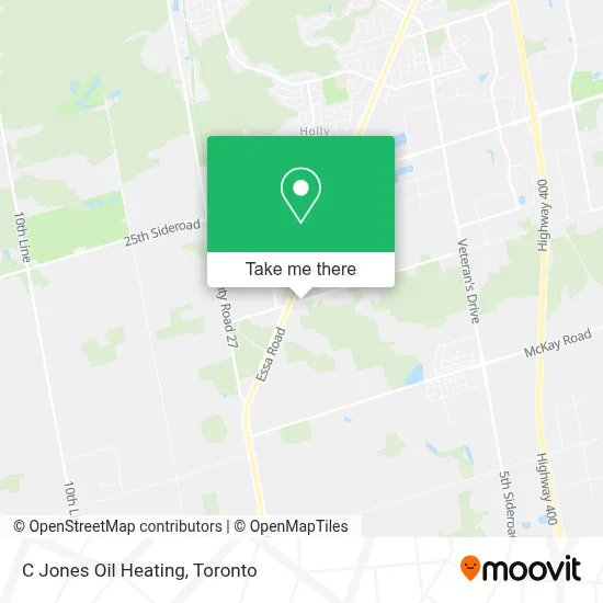 C Jones Oil Heating map
